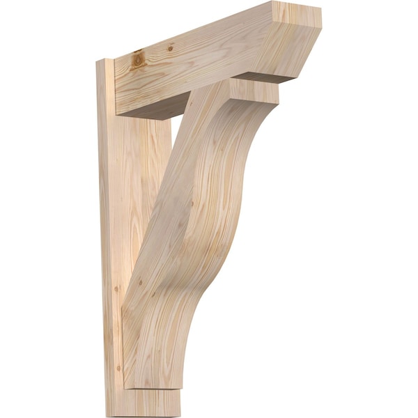 Ekena Millwork Funston Slat Smooth Outlooker, Douglas Fir, 7 1/2"W x 26"D x 34"H OUT08X26X34FST06SDF - main